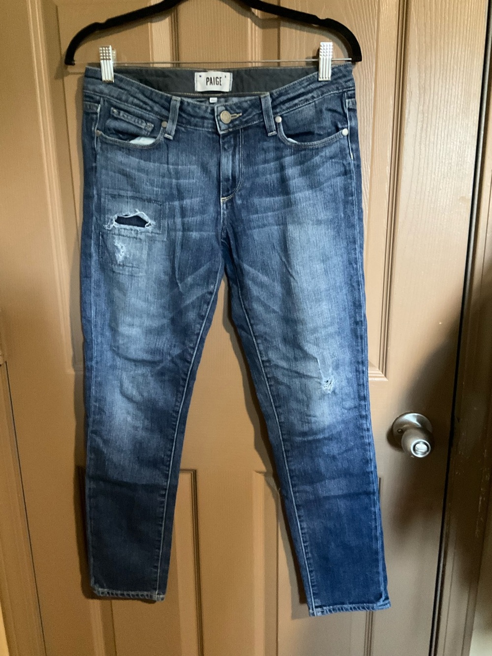 Paige 27 distressed jeans